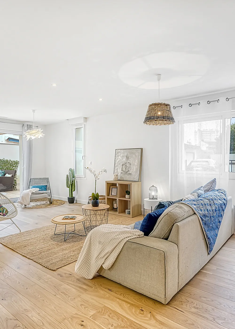 Séjour valorisé par le home staging